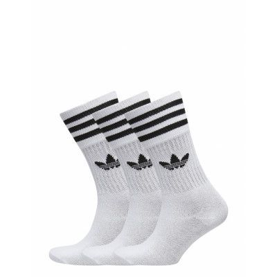 Solid Crew Socks 3 Pairs Underwear Socks Regular Socks Vit Adidas Originals