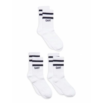Sport Socks 3-Pack Sockor Strumpor Vit GANT