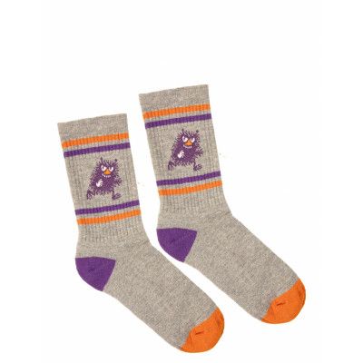Sporty Moomin Socks Sockor Strumpor Grey Martinex
