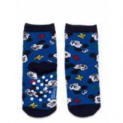 Terry Socks Strumpor Non-slip Blue Mickey Mouse