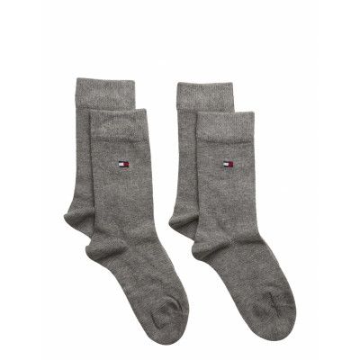 Th Children Sock Th Basic 2P Sockor Strumpor Grå Tommy Hilfiger