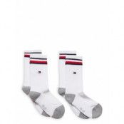 Th Kids Iconic Sports Sock 2P Sockor Strumpor Vit Tommy Hilfiger
