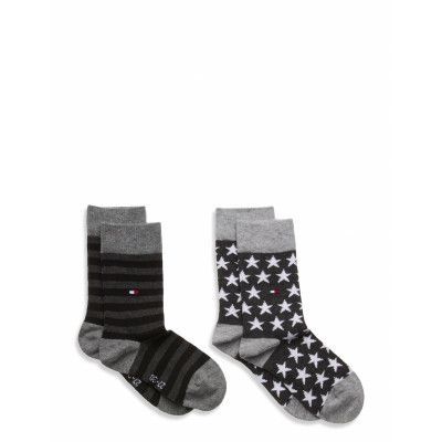 Tommy Hilfiger Th Kids Sock 2P Stars And Stripes Svart