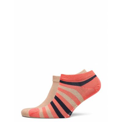 Th Men Duo Stripe Sneaker 2P Ankelstrumpor Korta Strumpor Rosa Tommy Hilfiger