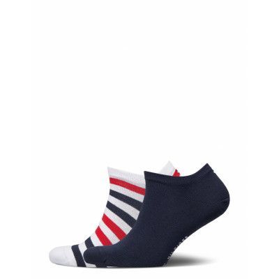 Th Men Duo Stripe Sneaker 2P Ankelstrumpor Korta Strumpor Vit Tommy Hilfiger