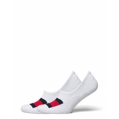 Th Men Footie 2p Flag Ankelstrumpor Korta Strumpor Vit Tommy Hilfiger