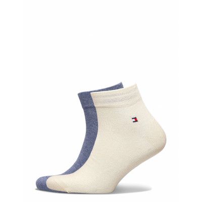 Th Men Quarter 2P Ankelstrumpor Korta Strumpor Beige Tommy Hilfiger