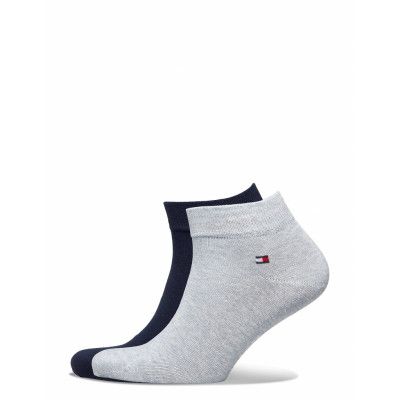 Th Men Quarter 2P Ankelstrumpor Korta Strumpor Blå Tommy Hilfiger
