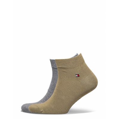 Th Men Quarter 2P Ankelstrumpor Korta Strumpor Grön Tommy Hilfiger