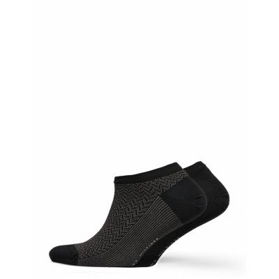 Th Men Sneaker 2p Micro Herringb Ankelstrumpor Korta Strumpor Svart Tommy Hilfiger