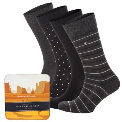 Tommy Hilfiger 4-pack Men Classic Socks Gift Box * Fri Frakt * * Kampanj *
