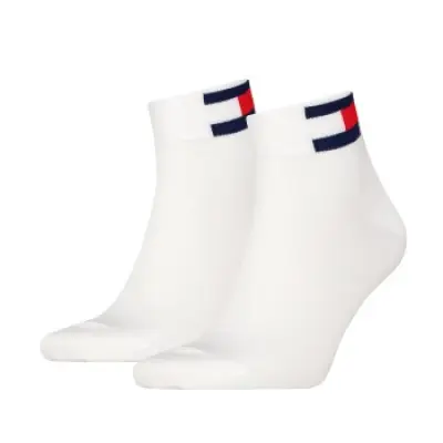 Tommy Men Uni Flag Quarter Sock 2-pack