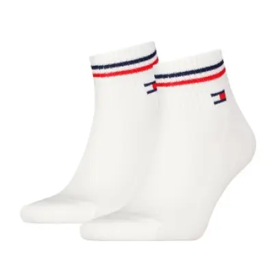 Tommy Men Uni TJ Iconic Quarter Socks 2-pack