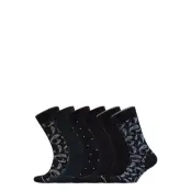 Socks 6-P Bamboo Underwear Socks Regular Socks Svart TOPECO