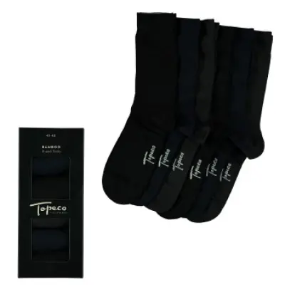 Topeco 6-pack Men Bamboo Crew Socks