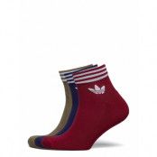 Trefoil Ankle Socks 3 Pairs Ankelstrumpor Korta Strumpor Multi/mönstrad Adidas Originals