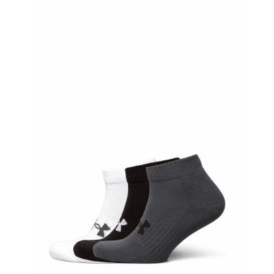 Ua Core Low Cut 3Pk Ankelstrumpor Korta Strumpor Grå Under Armour