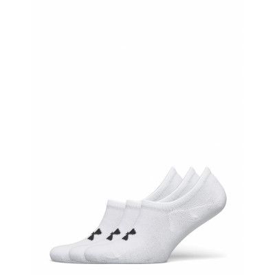 Ua Core Ultra Low 3Pk Ankelstrumpor Korta Strumpor Vit Under Armour