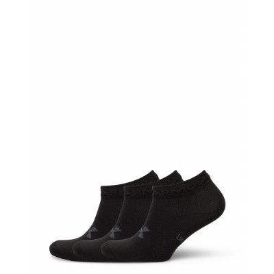 Ua Essential Low Cut 3Pk Sport Socks Footies-ankle Socks Svart Under Armour