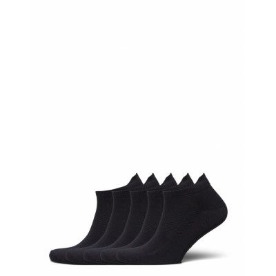 Unisex 5-Pack Running Socks Sport Socks Footies-ankle Socks Svart ZEBDIA