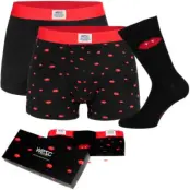 WESC 3-pack Fang Boxer Briefs and Sock Box * Fri Frakt * * Kampanj *