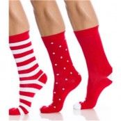 WESC Stripe Socks Pompeian Red 3-pack * Fri Frakt *