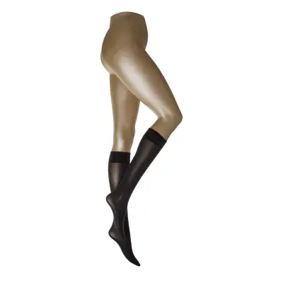 Wolford Velvet De Luxe 50 Knee Highs - Black - M