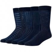 Wolsey Pattern Cotton Socks 5-pack * Fri Frakt *