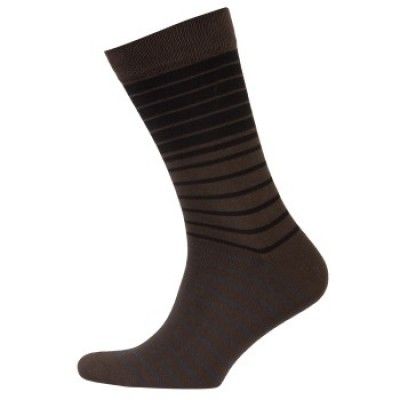 Wolsey Stripe Pattern Bamboo Sock * Fri Frakt *