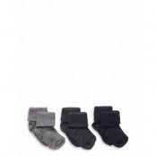 Wool Rib Baby Socks - 3-Pack Sockor Strumpor Multi/patterned Mp Denmark