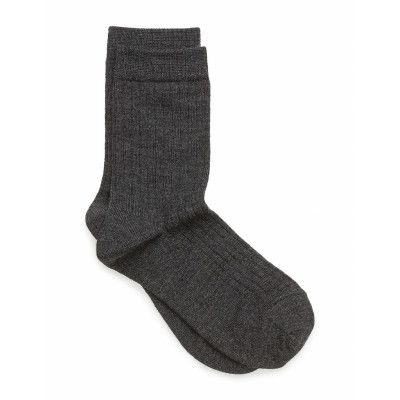 Mp Denmark Wool Rib Socks Grå