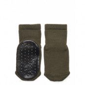 Wool Socks - Anti-Slip Strumpor Non-slip Khaki Green Mp Denmark