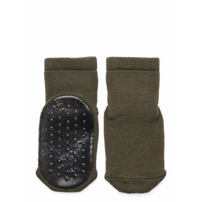 Mp Denmark Wool Socks - Anti-Slip Khaki Green