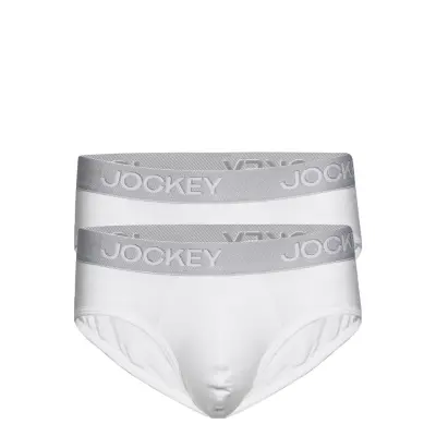 3D-Innovations Brief 2-P Kalsonger Y-front Briefs Vit Jockey
