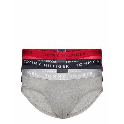 3P Brief Print Kalsonger Y-front Briefs Grå Tommy Hilfiger