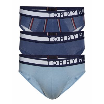 3p Brief Stripe Kalsonger Y-front Briefs Blå Tommy Hilfiger