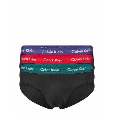 3P Hip Brief Kalsonger Y-front Briefs Blå Calvin Klein