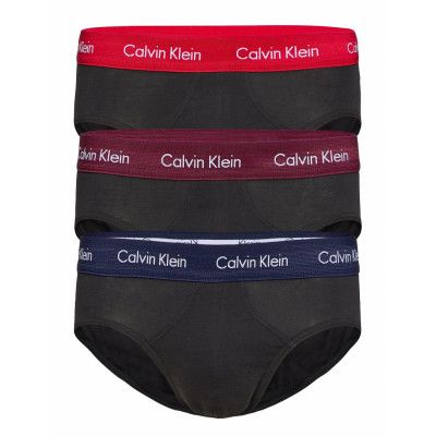 3P Hip Brief Kalsonger Y-front Briefs Blå Calvin Klein