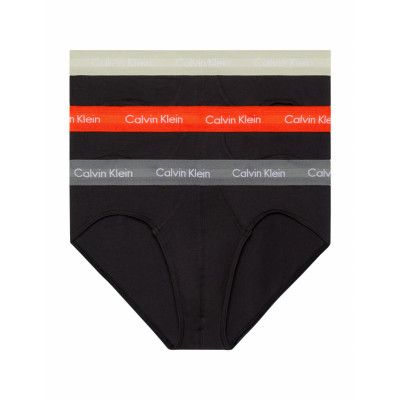 Calvin Klein 3P Hip Brief Svart