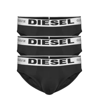 55-Dbrief-Threepack Underpants Kalsonger Y-front Briefs Svart Diesel Men