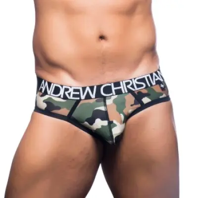Andrew Christian Camouflage Brief * Fri Frakt * * Kampanj *