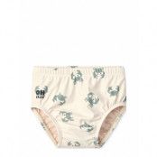 Anthony Baby Printed Swim Pants Swimwear Nappie Briefs Cream Liewood