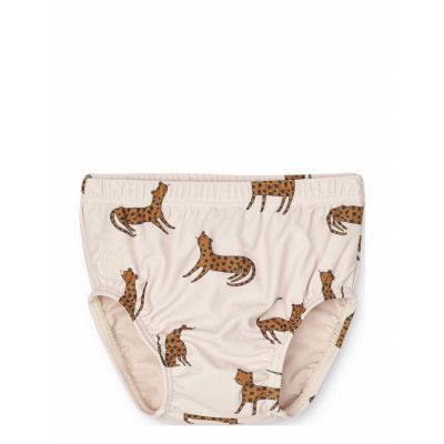 Anthony Baby Printed Swim Pants *Villkorat Erbjudande Swimwear Nappie Briefs Creme Liewood