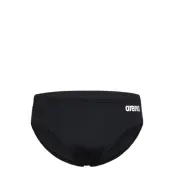 Arena Men's Team Swim Briefs Solid Black-White - Black - 85