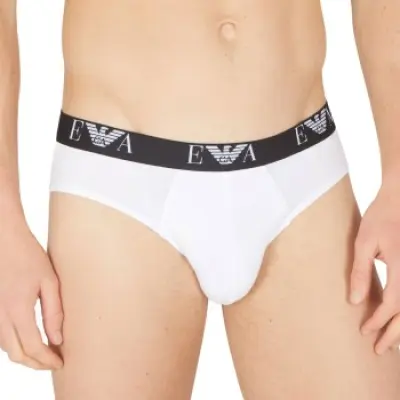 Armani Stretch Jersey Briefs With Logo 3-pack