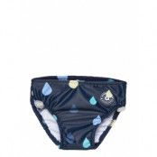 Baby Swim Pant Pineapple Swimwear Nappie Briefs Blue Geggamoja