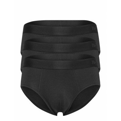 Brief 3-Pack Bamboo Fsc Kalsonger Y-front Briefs Svart Resteröds