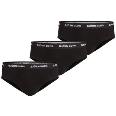 Björn Borg 3-pack Essential Cotton Stretch Briefs * Fri Frakt *