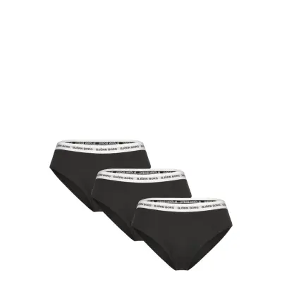 Björn Borg Logo Highwaist Brief 3P - Black - S