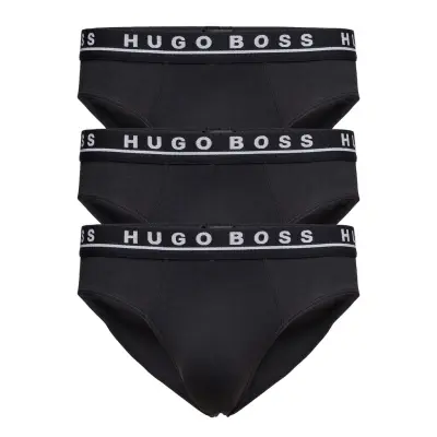 Brief 3P Co/El Kalsonger Y-front Briefs Svart BOSS